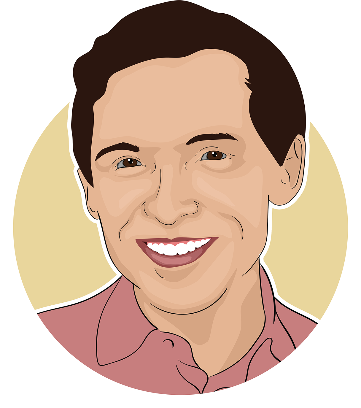 Zvonimr Nagy Circle Portrait - Cartoon (1500x1500), Png Download