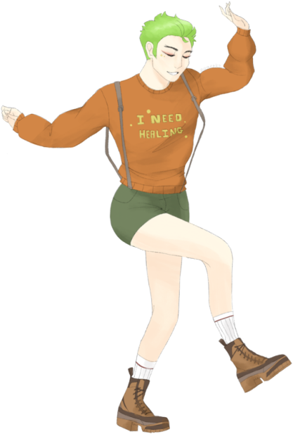 I Need Healing - Genji Fanart (500x666), Png Download