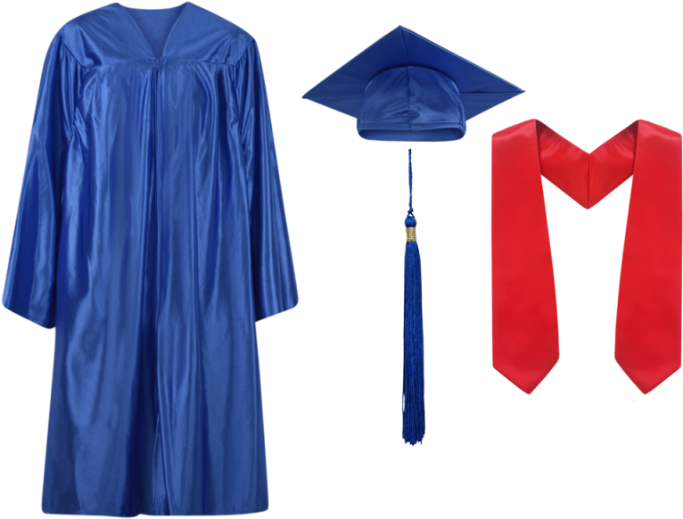 Royal Blue - Academic Dress (800x800), Png Download