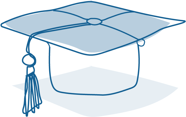 An Illustration Of A Graduation Cap (900x601), Png Download