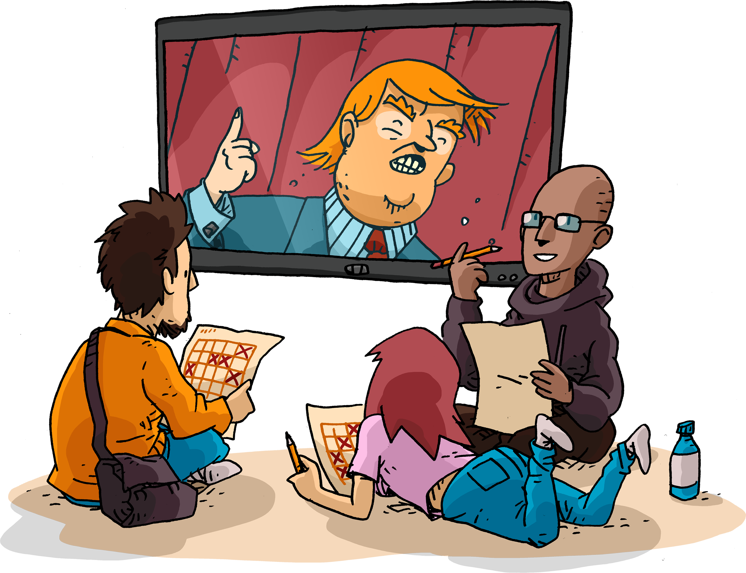 Finnish Youth Participation Activities - Cartoon (2474x1899), Png Download