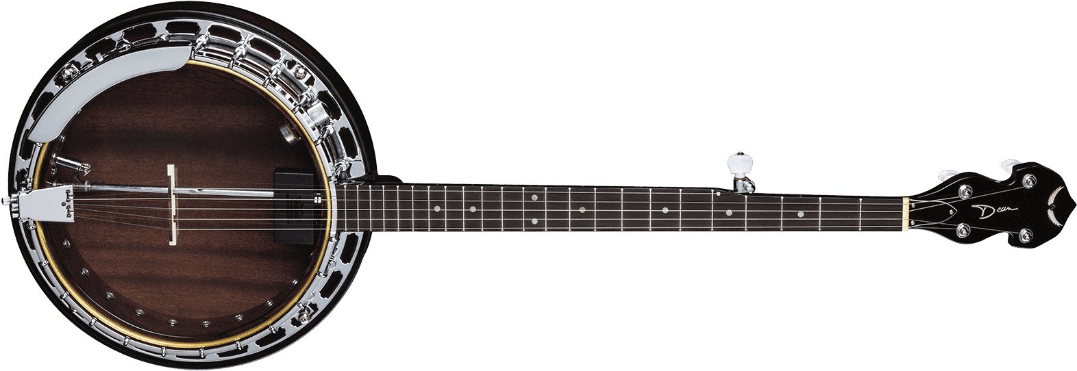 Backwoods 2 Pro Banjo W/pickup - Dean Backwoods 2 5 String Banjo (1600x581), Png Download