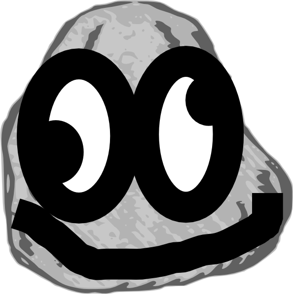 Rock Clip Art - Stone Clip Art (594x597), Png Download
