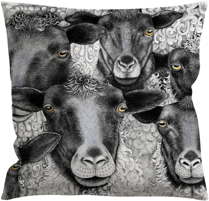 Charlotte Nicolin Pillow Swedish Reproduction Furniture, - Cushion (1000x1000), Png Download