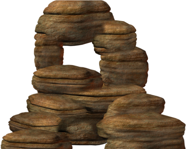 Rock Clipart Ocean - Rock Formation Clipart (640x480), Png Download