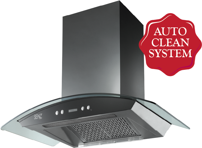Senz Sz-ch836 Auto Clean Black Stainess Steel Electric - Kitchen (884x733), Png Download