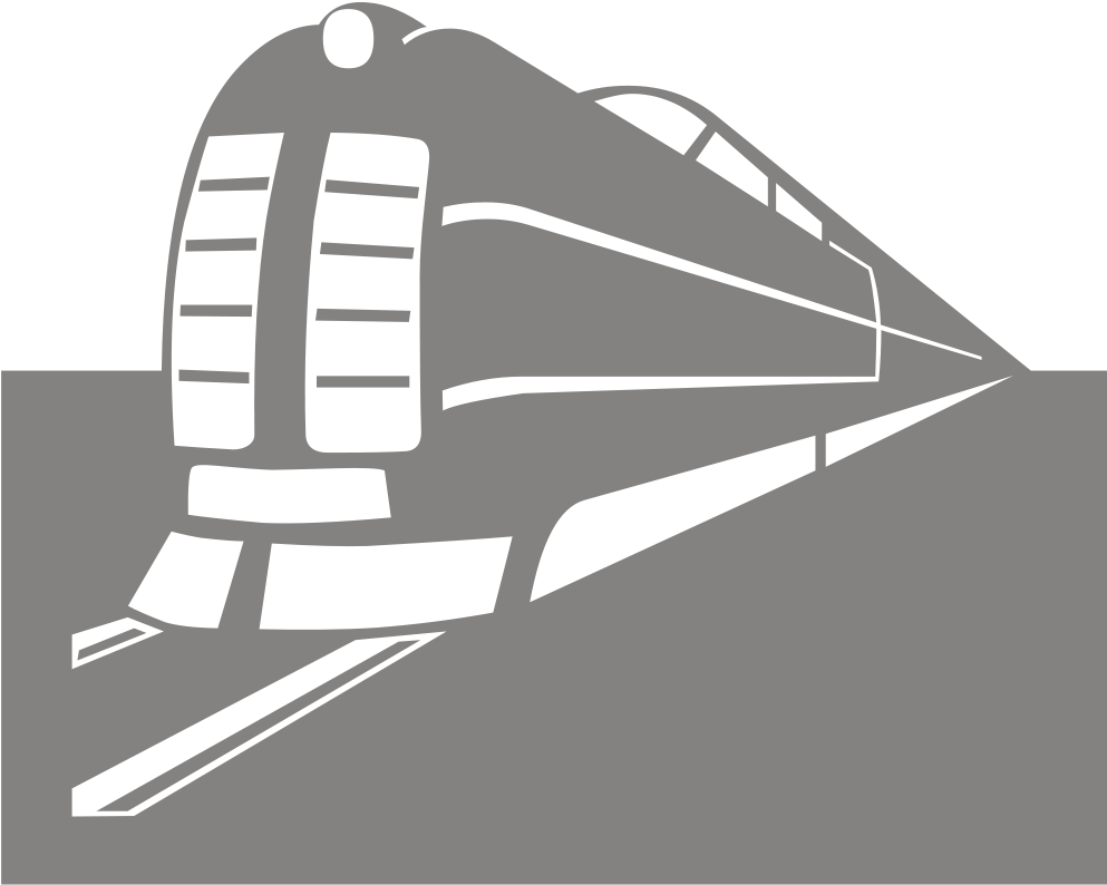 Open - Trains Silhouette (1000x809), Png Download