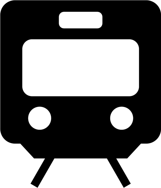 Train Rail Transport Rapid Transit Locomotive Trolley - Train Pictogram (638x749), Png Download