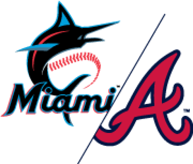 Miami Marlins At Atlanta Braves - Miami Marlins New Logo 2019 (640x544), Png Download