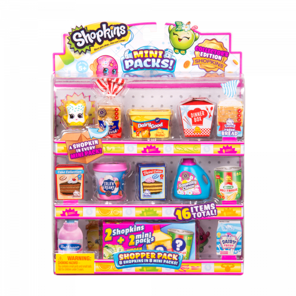 Shopkins Kids Toy Mini Packs Eight Pack Includes Eight (600x600), Png Download
