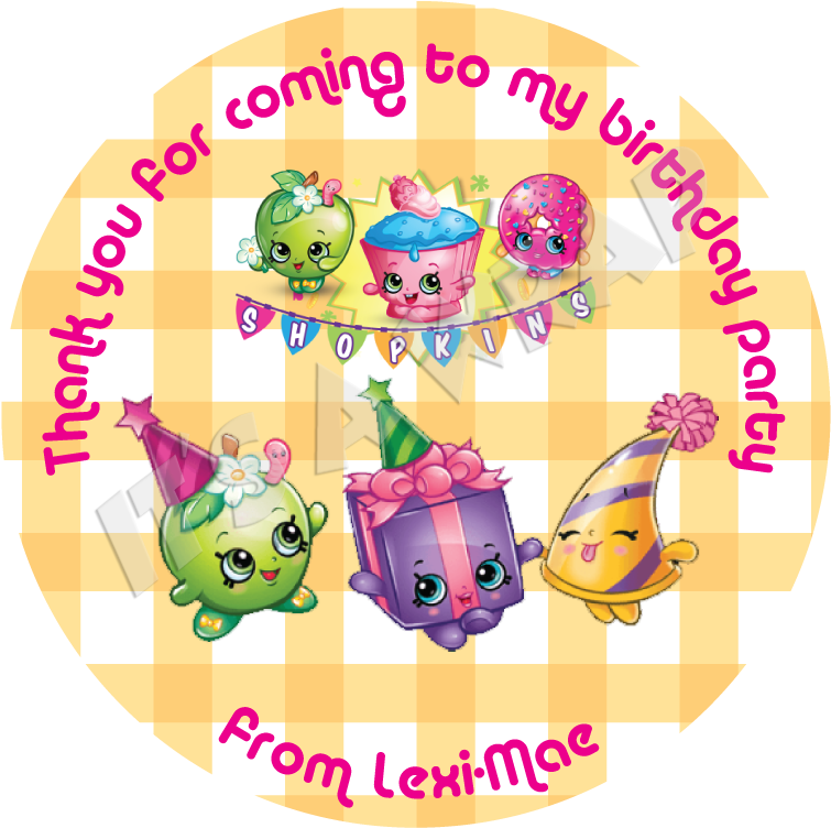 Shopkins Sweet Cone Stickers - Cartoon (765x765), Png Download