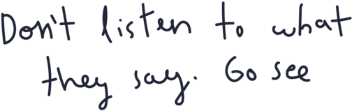 Dont Listen To What They Say - Handwriting (1000x413), Png Download