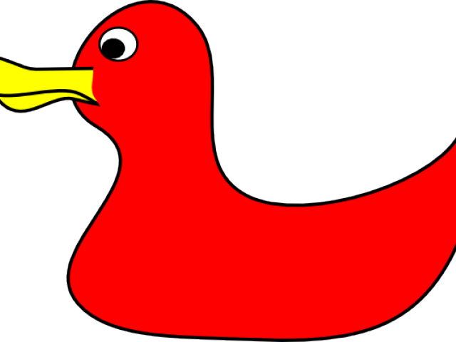 Red Duck Cliparts - Red Duck Png (640x480), Png Download