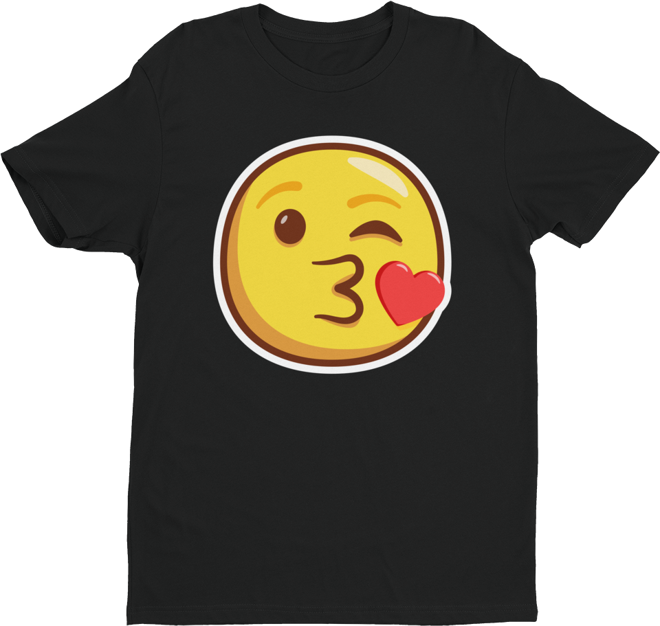 Wink And Kiss Emoji Short Sleeve Next Level T-shirt - Nah Rosa Parks Shirt Womens (1000x1000), Png Download