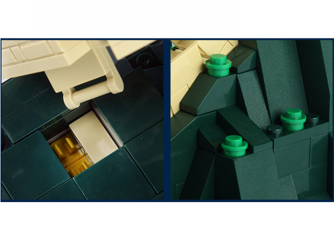 Lepin 17010 Great Wall Of China 617pcs Architecture - Floor (670x741), Png Download