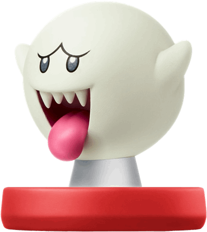Nintendo Amiibo - Super Mario Amiibo Boo (600x600), Png Download