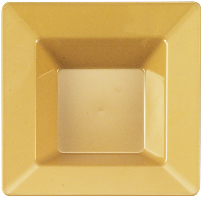 Disposable Gold Square 5 Oz Plastic Dessert Bowls - Bowl (782x768), Png Download
