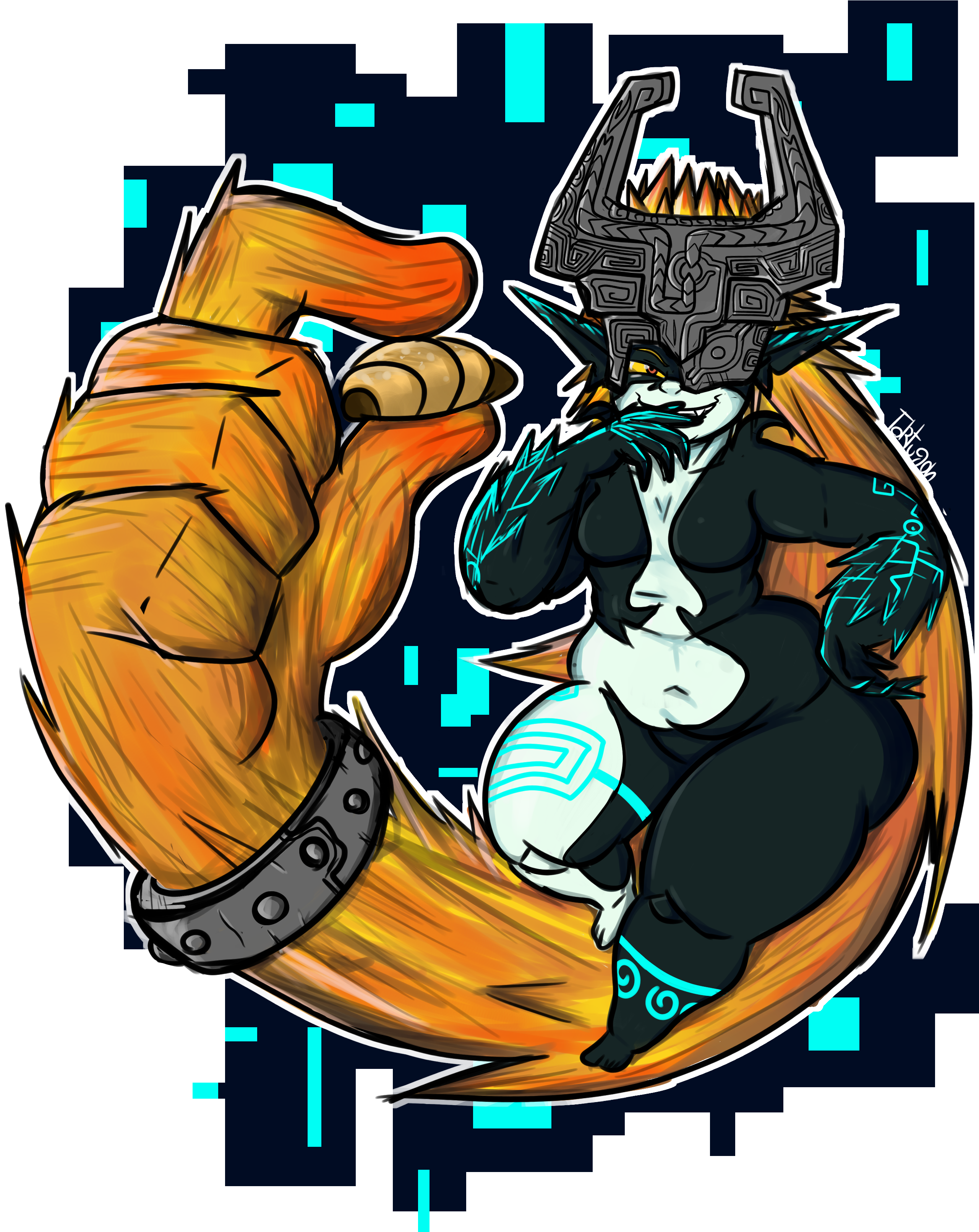 Chubby Midna - Illustration (2766x3387), Png Download