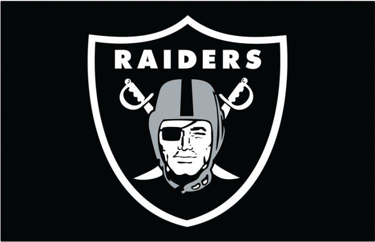 Oakland Raiders Iron On Stickers And Peel-off Decals - Oakland Raiders (750x930), Png Download