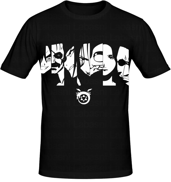 T Shirt Fullmetal Alchemist, T Shirt Manga Et Anime - Fullmetal Alchemist Brotherhood Tshirts (700x700), Png Download