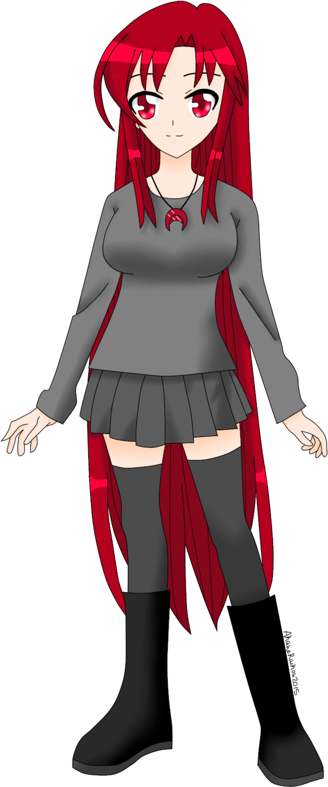 Akane Raikou - Casual Clothes - Cartoon (1024x1761), Png Download