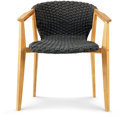 Dining Armchair - Knit Ethimo (800x600), Png Download
