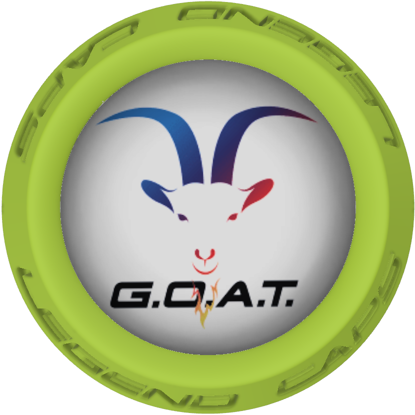 Goat Color Lacrosse Stick Lime End Cap - Goat (830x830), Png Download