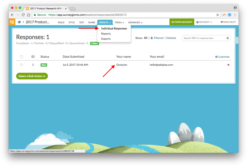 All Survey Responses Will Now Contain The Url To The (1024x692), Png Download
