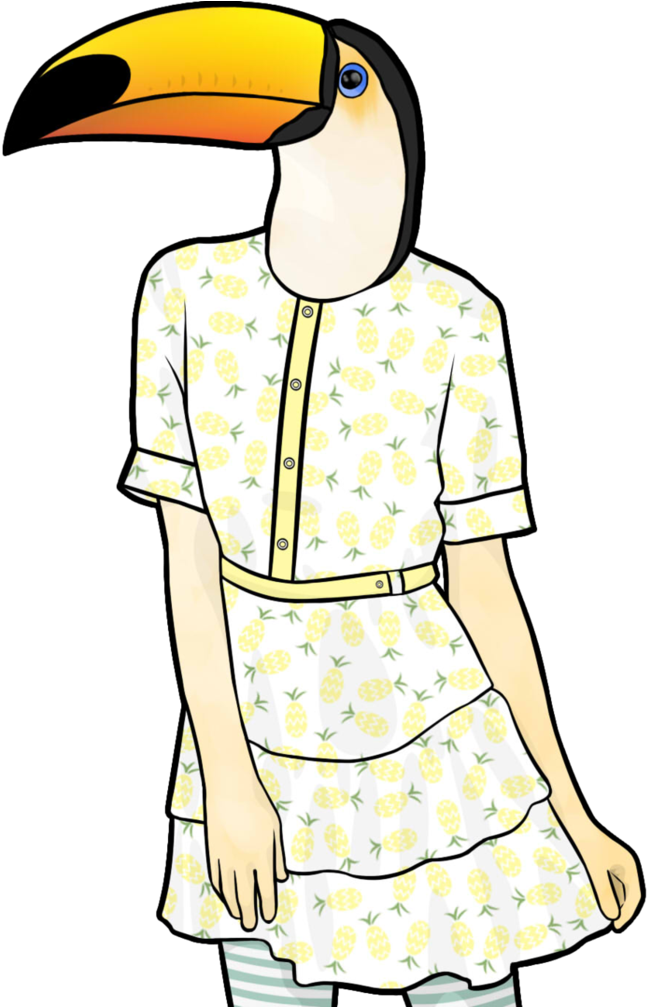 Toco Toucan By Chtosmiley - Toucan Drawing (794x1006), Png Download