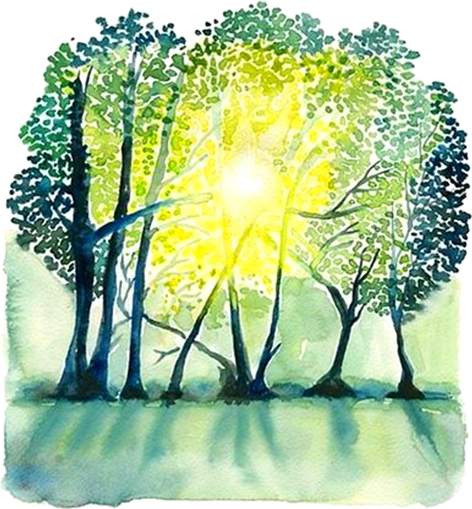 Paper Painting Landscape Painter - Watercolor Painting (1625x1841), Png Download