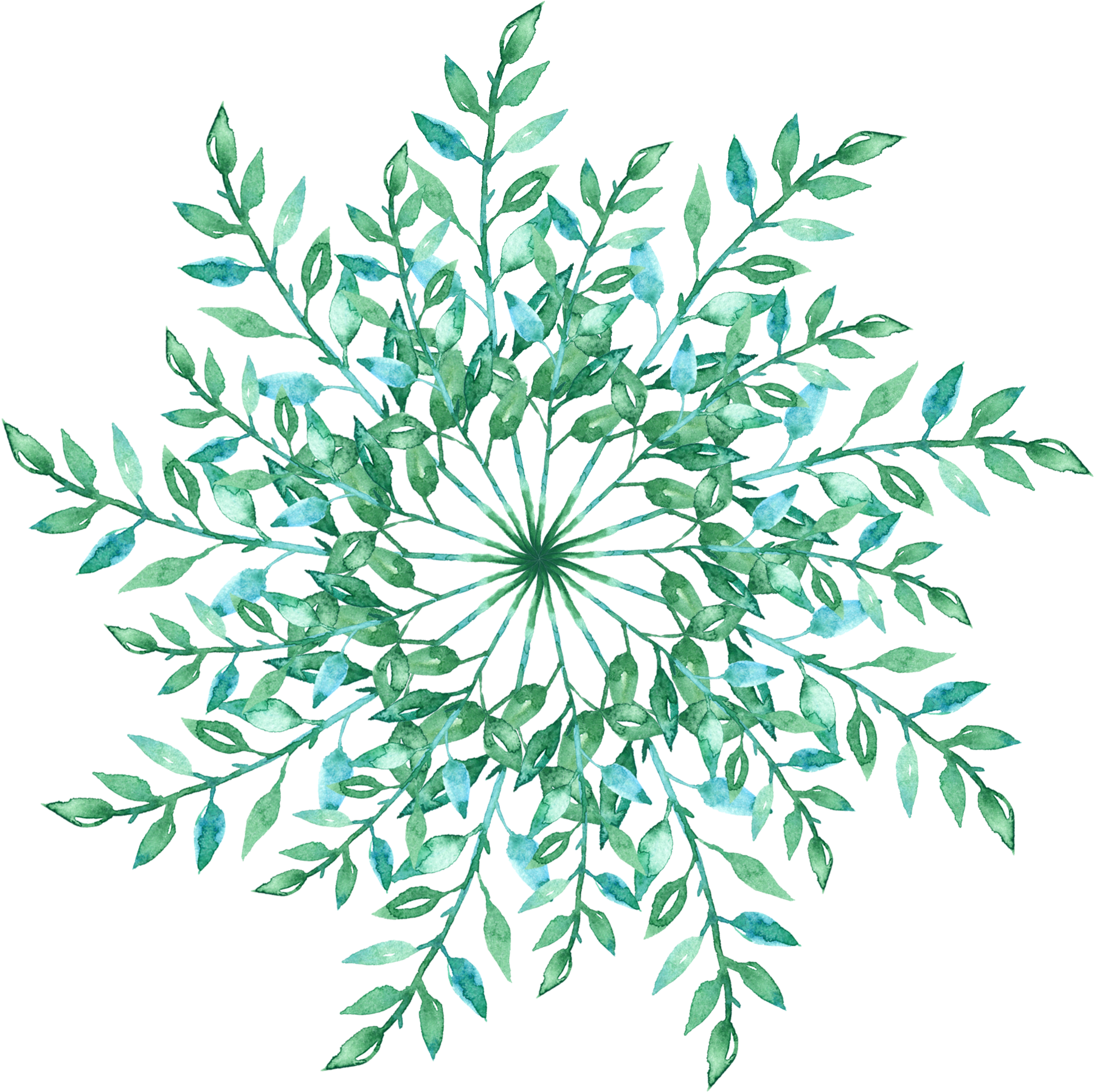 Simple Creative Fresh Watercolor Png And Psd - Illustration (2000x2000), Png Download