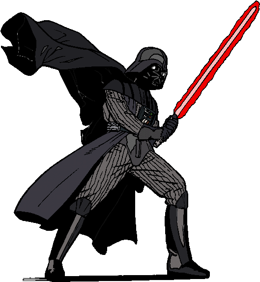Nutzoids - Star Wars Darth Vader Tribal Wall Sticker (543x577), Png Download