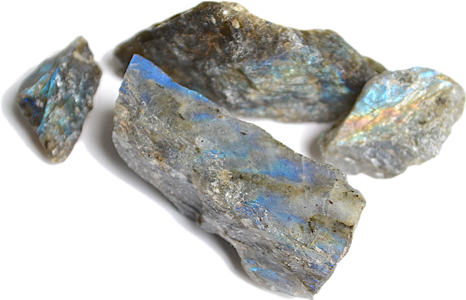 Labradorite Named After The Location Of Its Discovery - Gray Iridescent Stone (957x612), Png Download