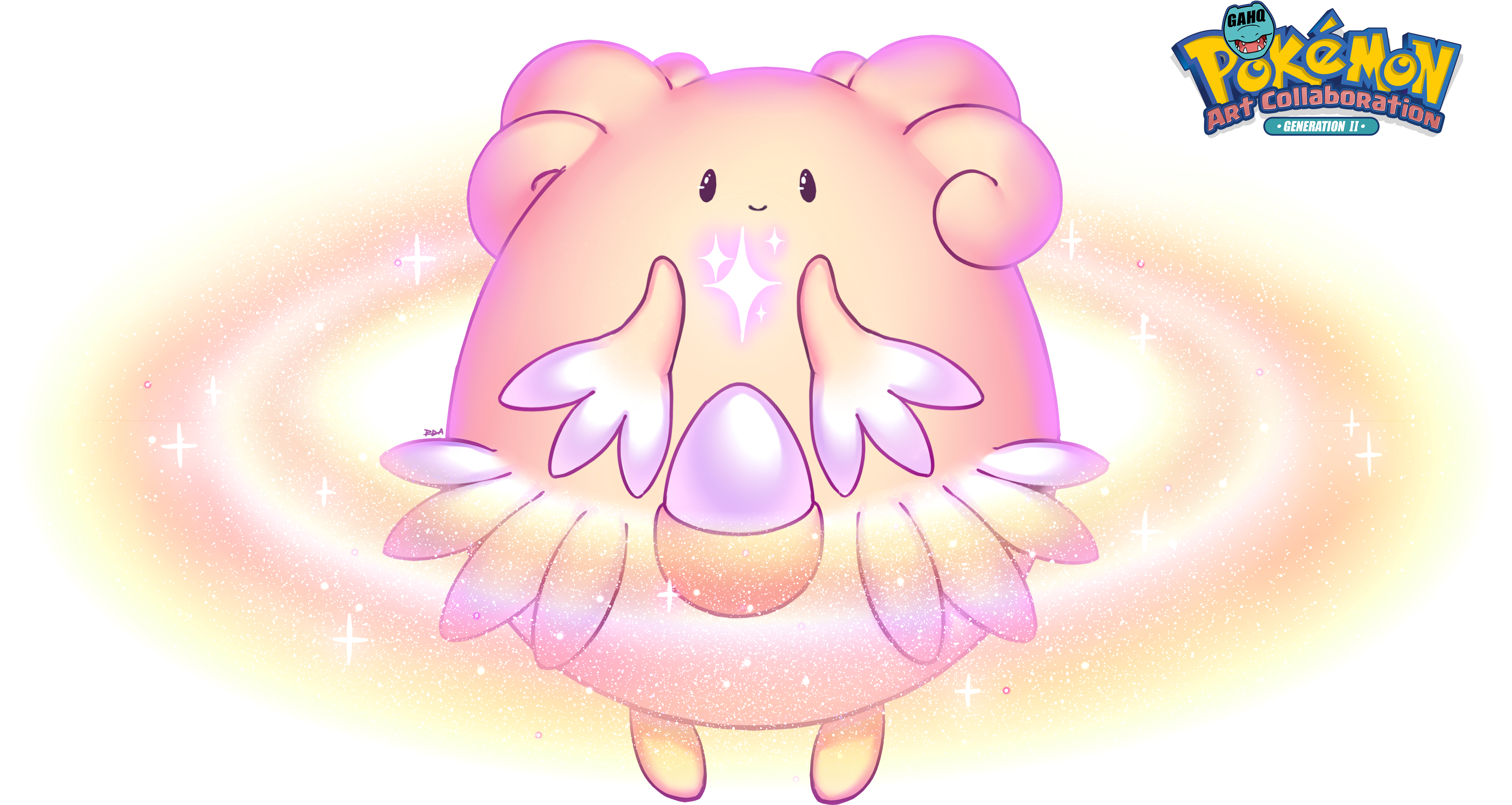 Blissey Used Heal Pulse By 3paula3 (4200x2601), Png Download