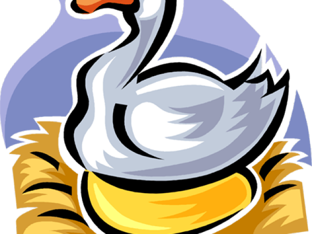 Goose Clipart Golden Egg - Goose That Laid The Golden (640x480), Png Download