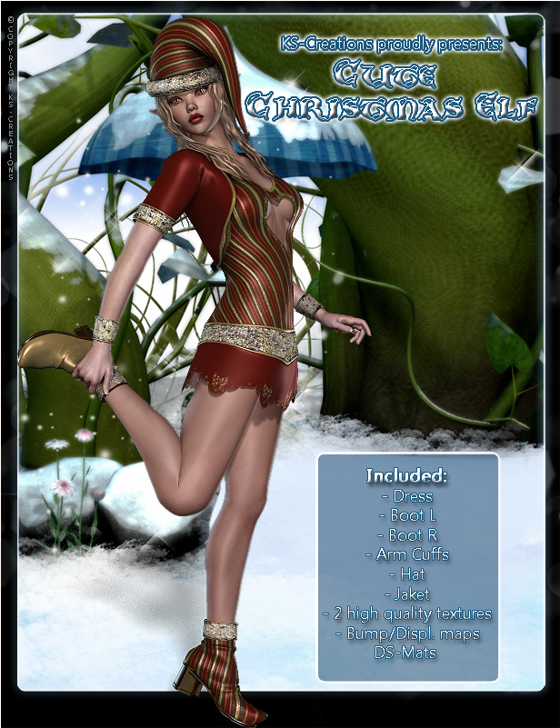 Cute Christmas Elf - Pc Game (800x800), Png Download