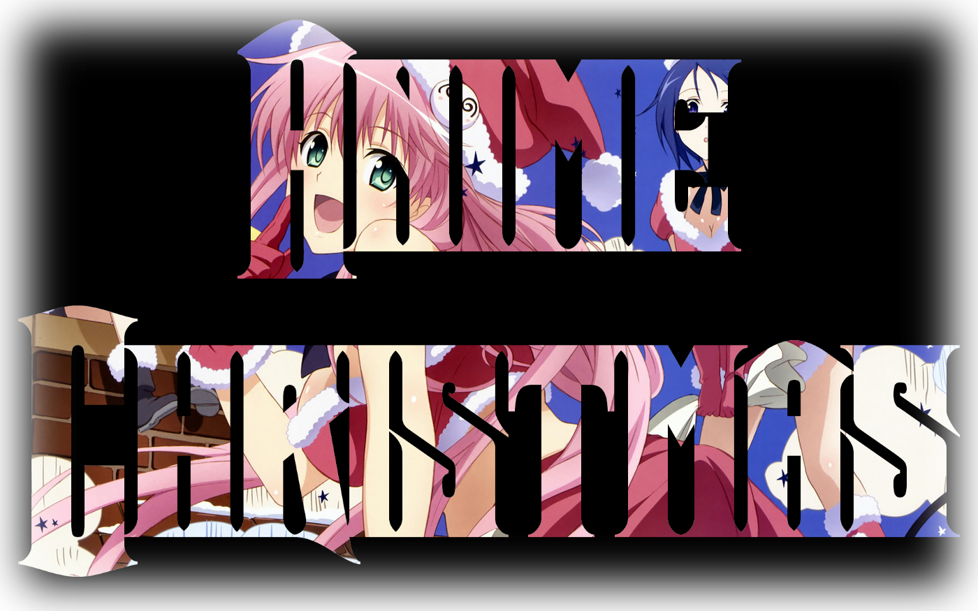 Anime Christmas Logo - Graphic Design (1400x875), Png Download