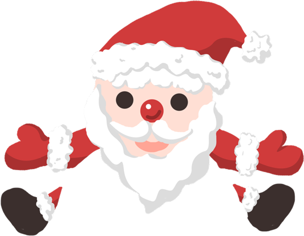 Emoji Hat Christmas Crown Freetoedit Winter 귀여운 可愛い - Santa Claus (1024x1024), Png Download