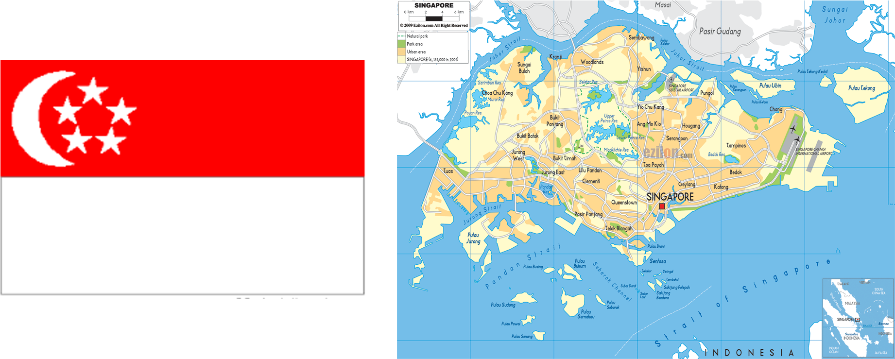 Singapore Currency - Topographic Map Of Singapore (2000x1000), Png Download