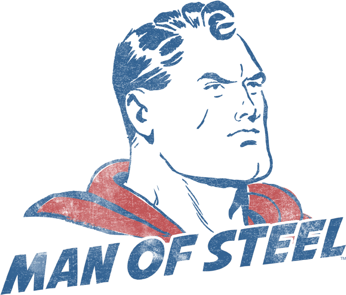 Superman The Man Women's T-shirt - Poster (720x639), Png Download