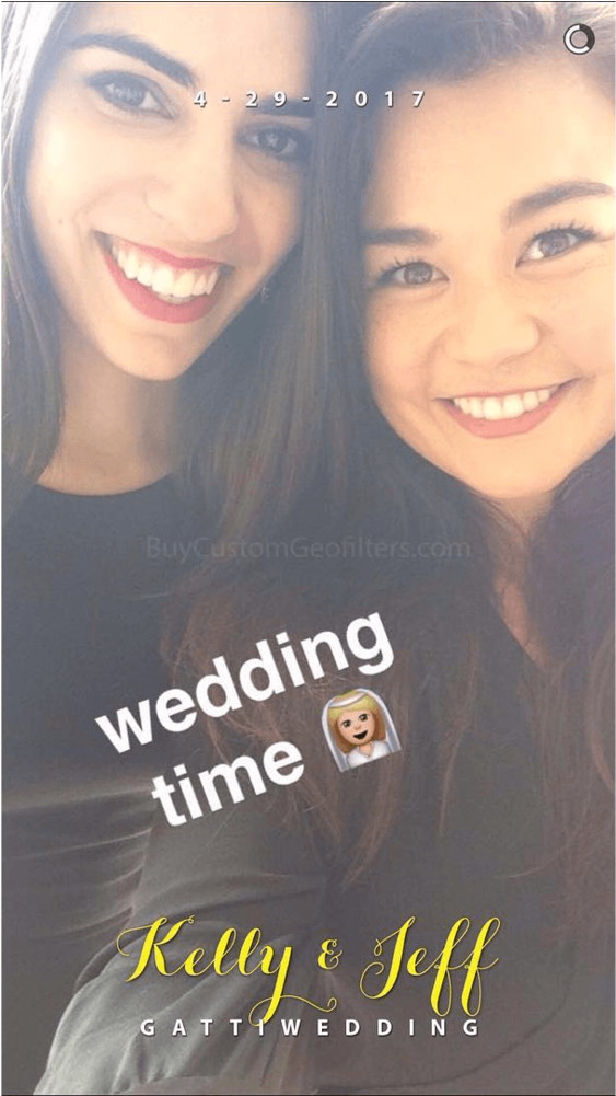 Snapchat Wedding Geofilter For Katy - Sign (1000x1000), Png Download
