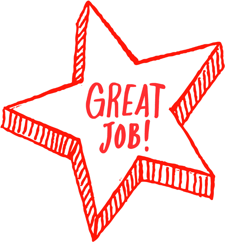Good Job Sticker Transparent - Great Job Stars Clip Art Png (1024x851), Png Download