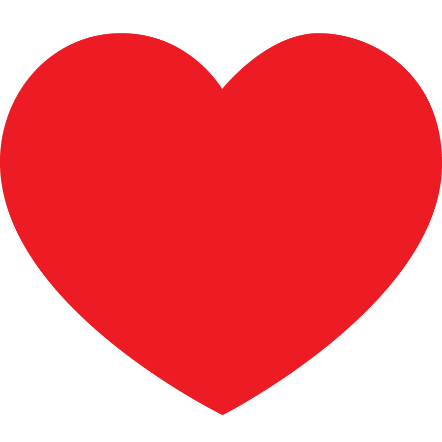 Red Heart Icon Png (900x900), Png Download