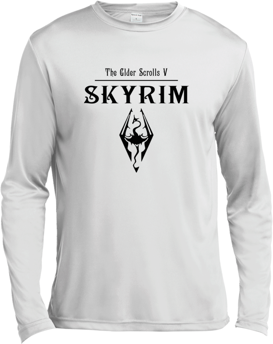 The Elder Scrolls V Skyrim T Shirt St350ls Spor Tek - One Piece T Shirt Supreme (1155x1155), Png Download