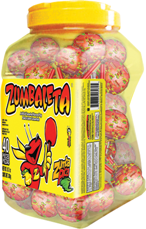 Zumbapica Zumbaleta Vit - Gummi Candy (800x800), Png Download