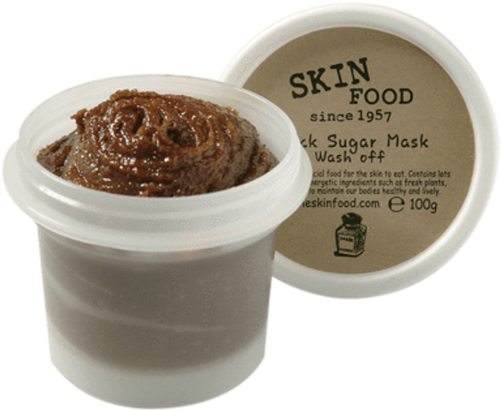 Skinfood Black Sugar Mask Wash Off - Skin Food Black Sugar Mask Wash Off (640x579), Png Download