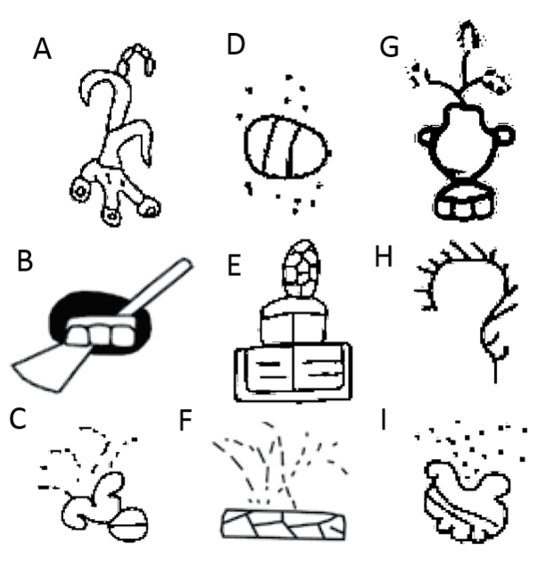 Example Of Aztec Writing, Which Parents Taught Their - Line Art (625x636), Png Download