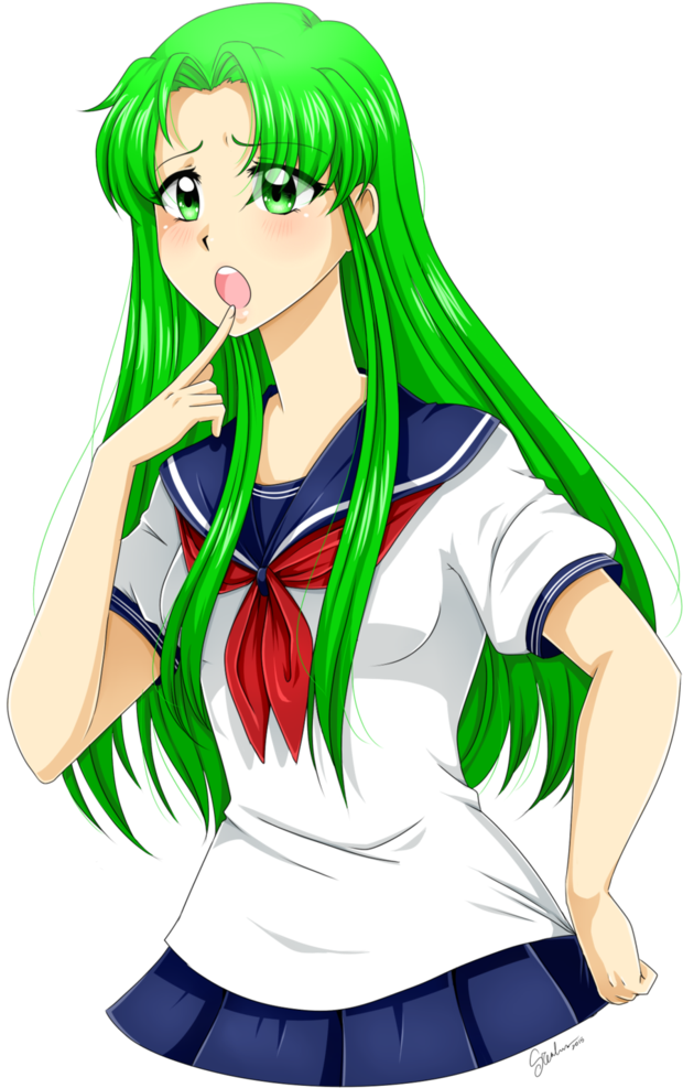 This Is Midori Gurin - Midori Yandere (708x1129), Png Download