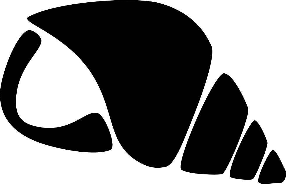 Png File Svg - Silueta De Caracol De Mar (980x632), Png Download