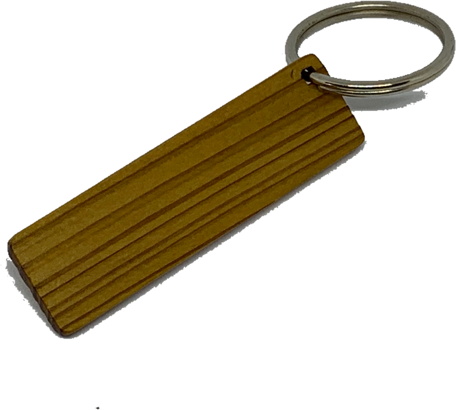 Blank Wooden Key Chain Tag Long Thin Rectangle - Keychain (1600x1600), Png Download